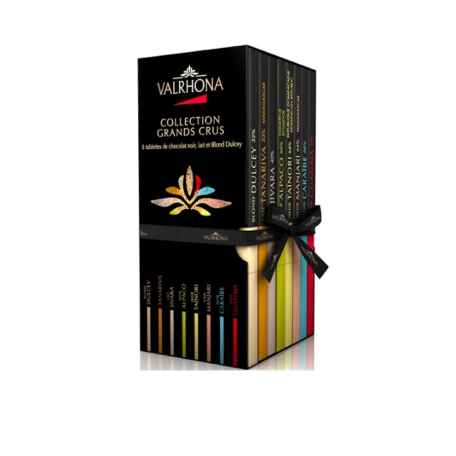 【VALRHONA】70g黑巧克力/牛奶巧克力 (8片裝組合禮盒)