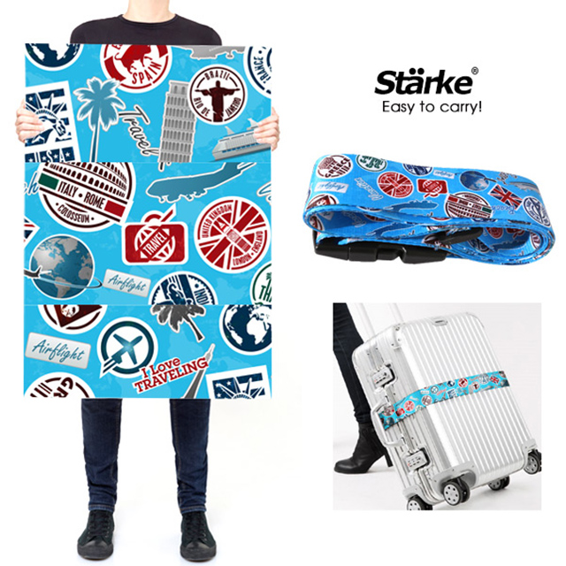 【Starke 德國設計】密碼鎖行李箱綁帶 (共4款可選) 010002
